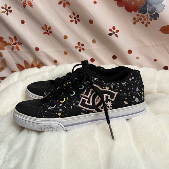 DC Other - DC Shoes Girls 3 Black Soft Girl Streetwear Pastel Splatter Skater Sneakers